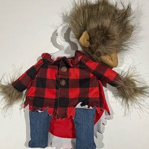 Red and Black Plaid Dog Costume
